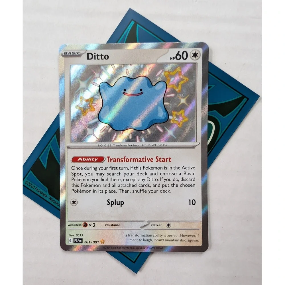Ditto 201/091 SV Paldean Fates Shiny‎ Vault Holo Rare LP